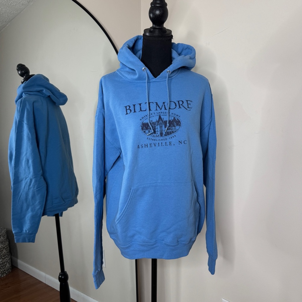 Biltmore Estate Sweatshirt Hoodie Blue Size M